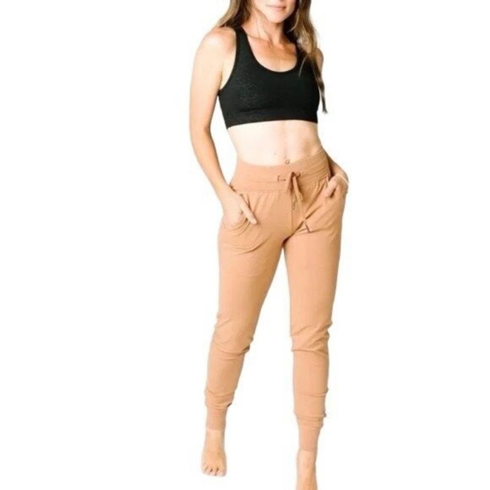 Zyia Active Camel Ascend Joggers Pull On Drawstring Athleisure Women's XL